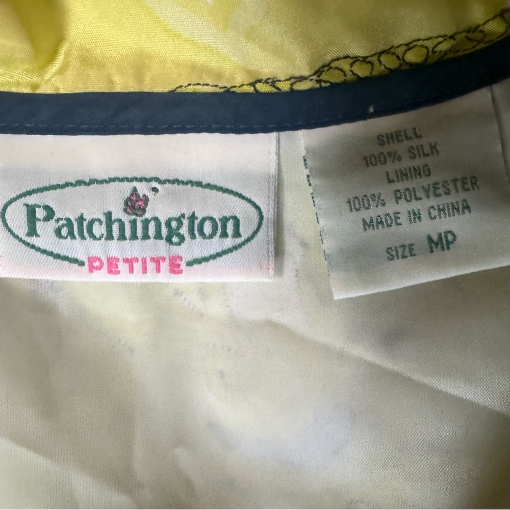 Patchington Petite 100% Silk Patchwork Quilted Ja… - image 3